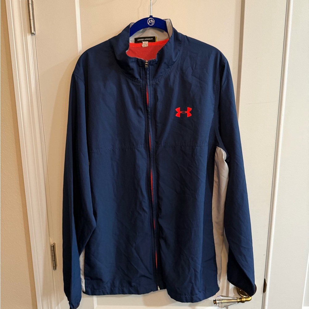 Under Armour Men's Navy and Red Windbreaker
